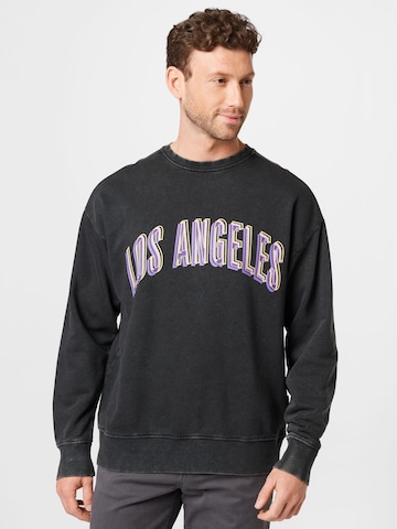 Sweat-shirt Redefined Rebel en noir : devant