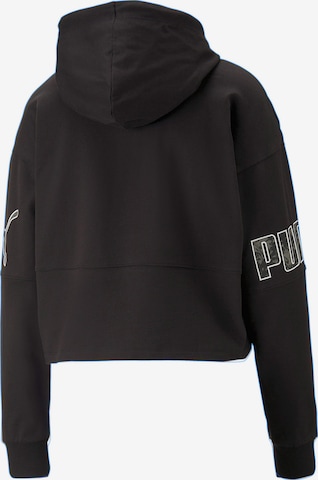 PUMASportska sweater majica 'POWER' - crna boja