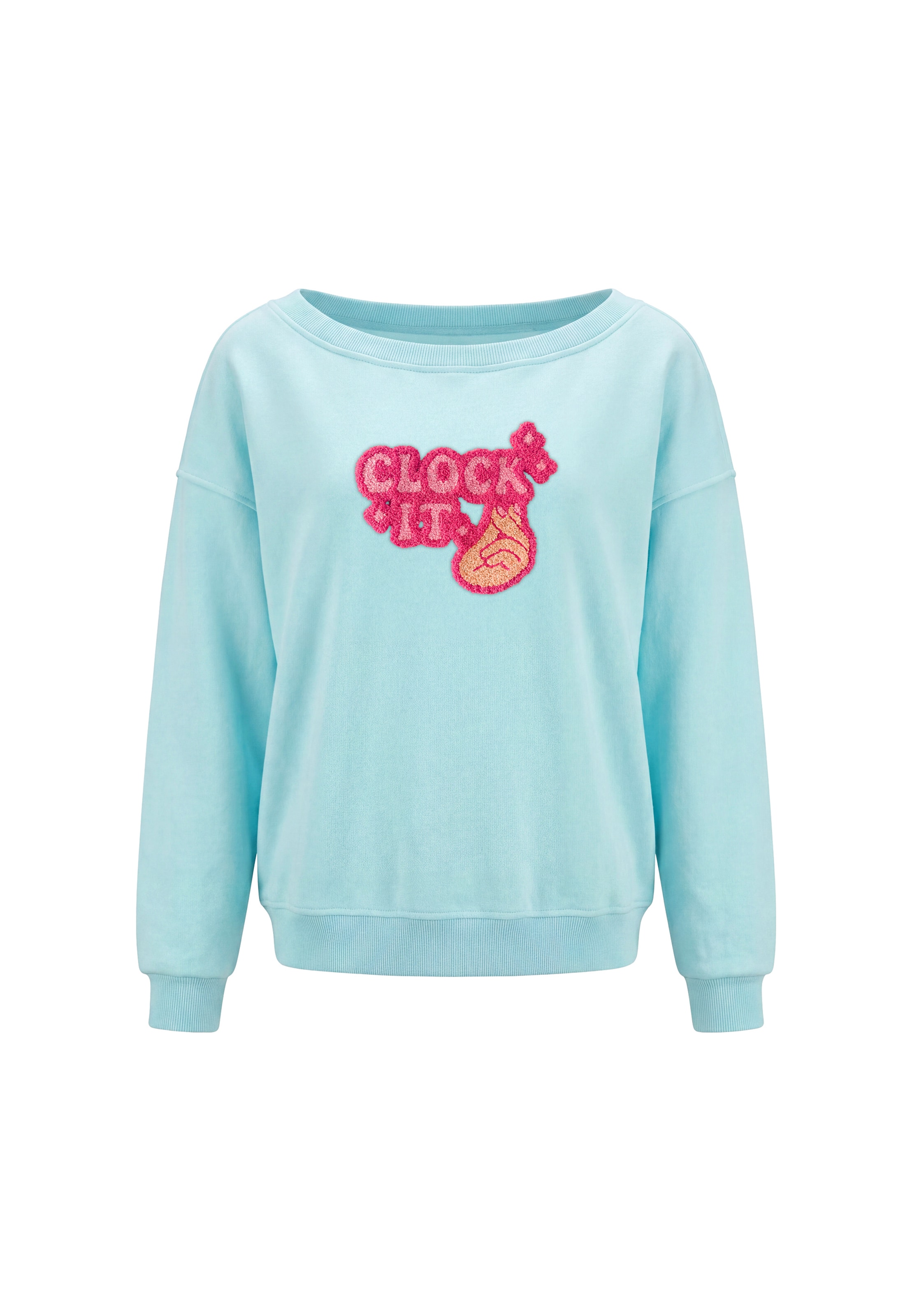 MYMO Sweatshirt in Blauw: voorkant