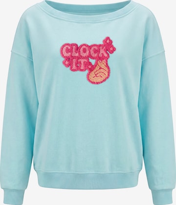 MYMO Sweatshirt in Blauw: voorkant
