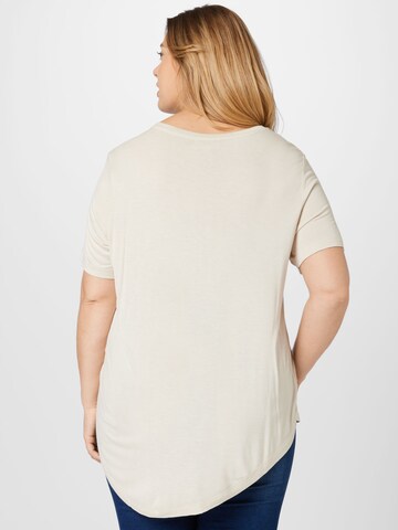 ONLY Carmakoma T-Shirt 'CARIVY' in Beige