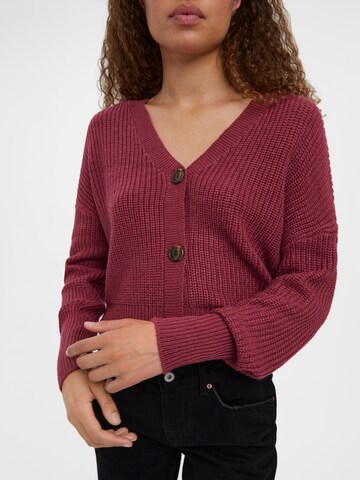 VERO MODA Knit Cardigan 'Lea' in Pink