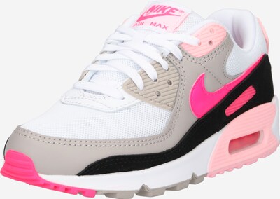 Sneaker bassa 'AIR MAX 90' Nike Sportswear di colore beige scuro / rosa neon / bianco, Visualizzazione prodotti