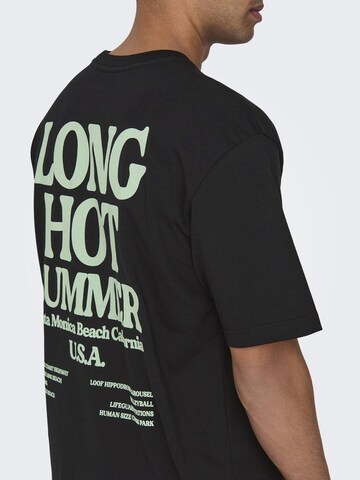 Only & Sons Shirt 'KENNY' in Black