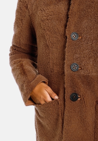 Werner Christ Winter Coat 'Dunja CW' in Brown