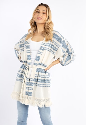 IZIA Kimono in Blauw: voorkant