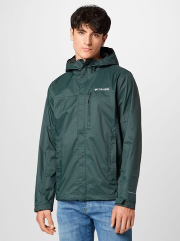 COLUMBIA Outdoor jacket 'Pouring Adventure' in Green: front