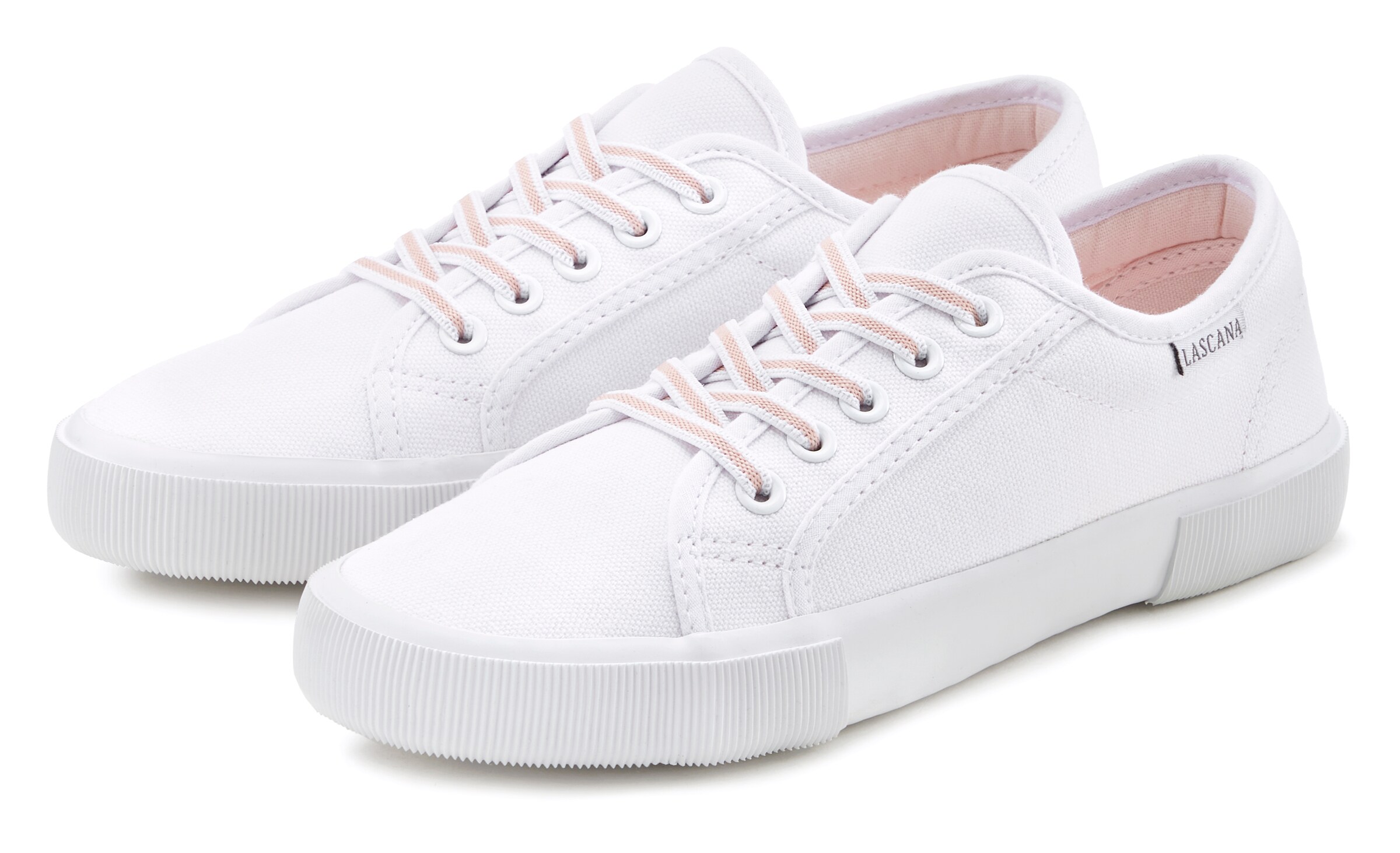 Baskets basses LASCANA en blanc