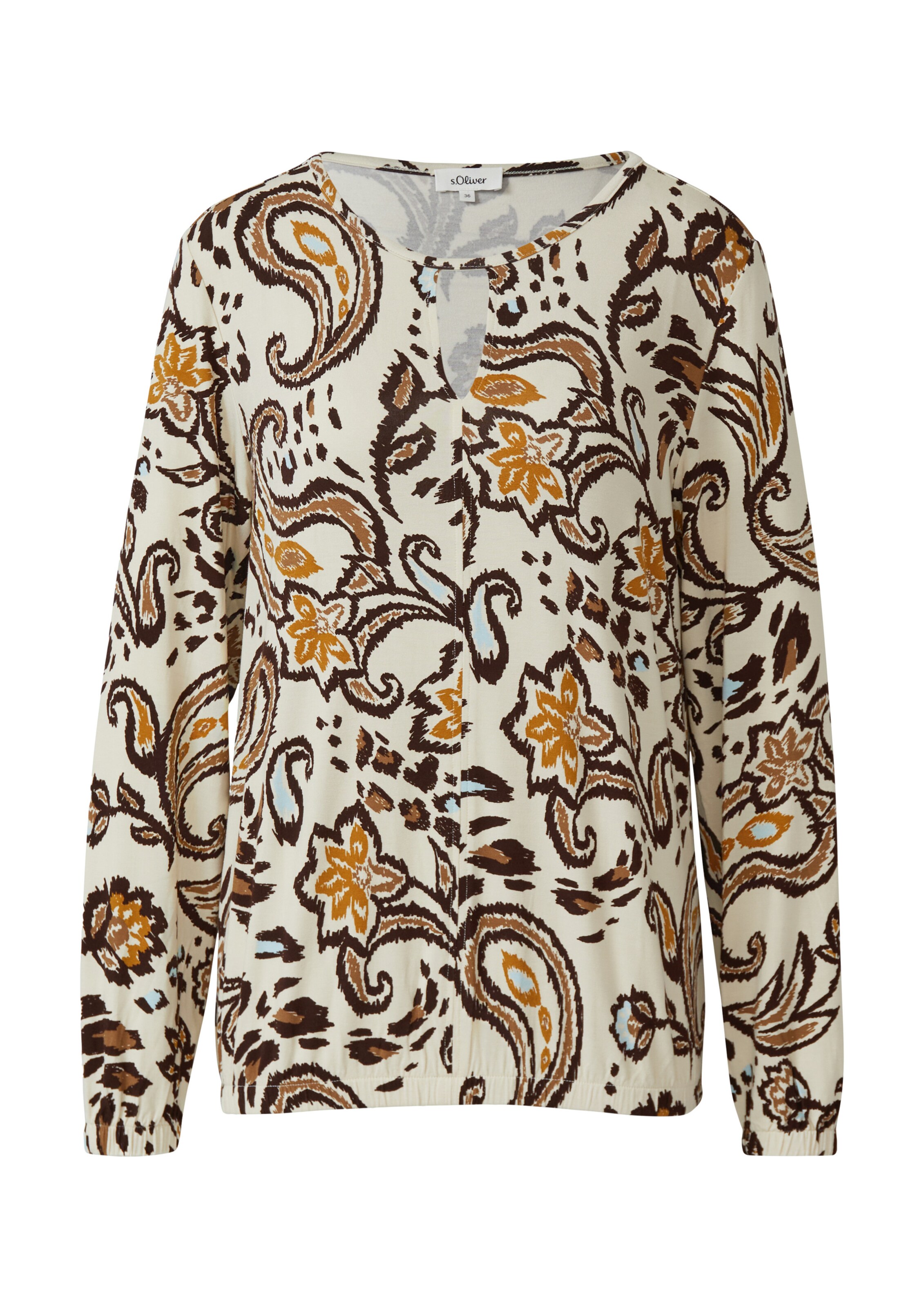 s.Oliver Bluse in Beige: Vorderseite