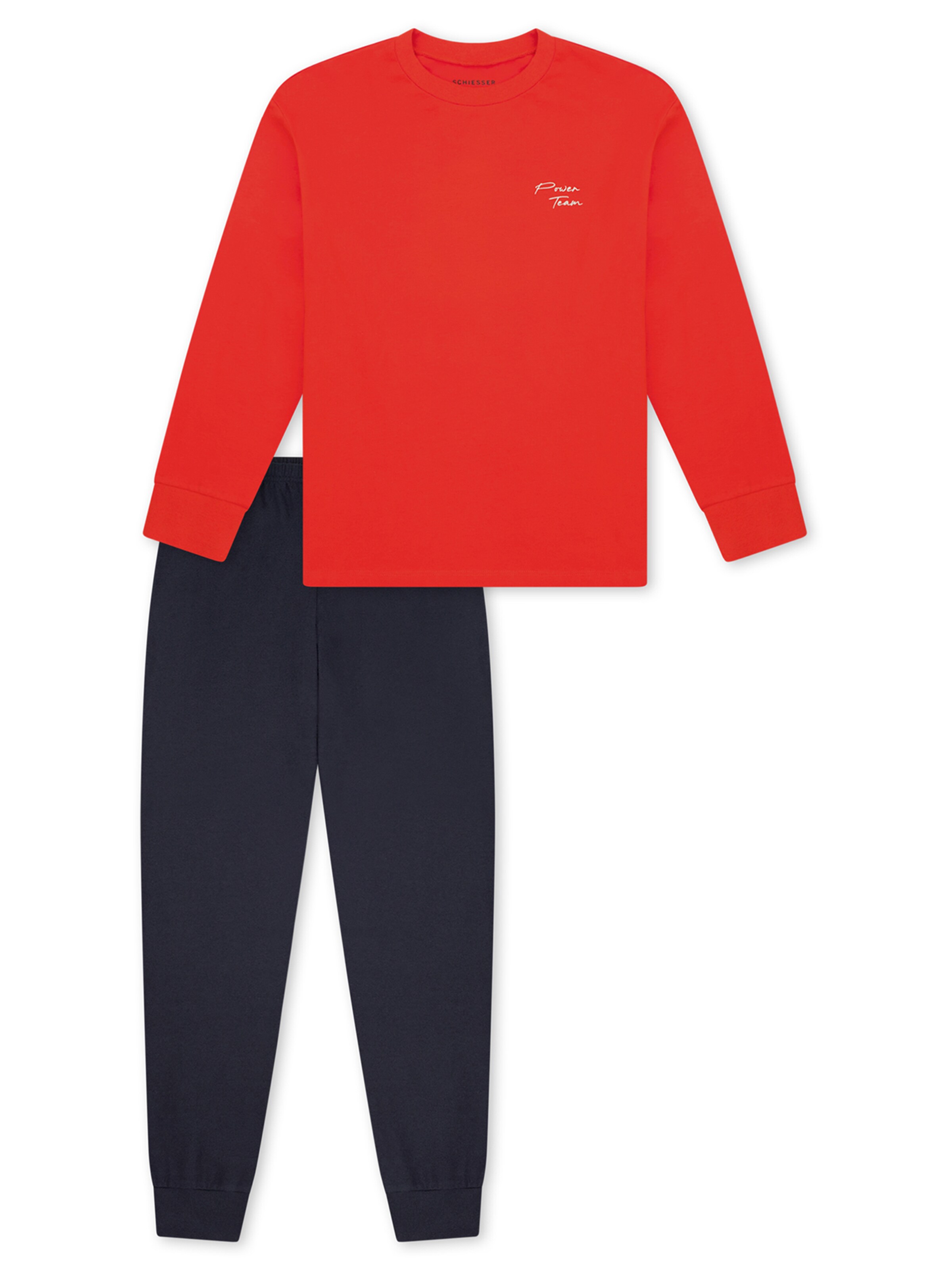 Pyjama ' Nightwear ' SCHIESSER en bleu : devant
