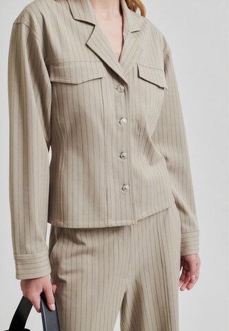 SECOND FEMALE Jacke 'Rayures' in Braun