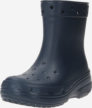 Bottes en caoutchouc Crocs en bleu : devant