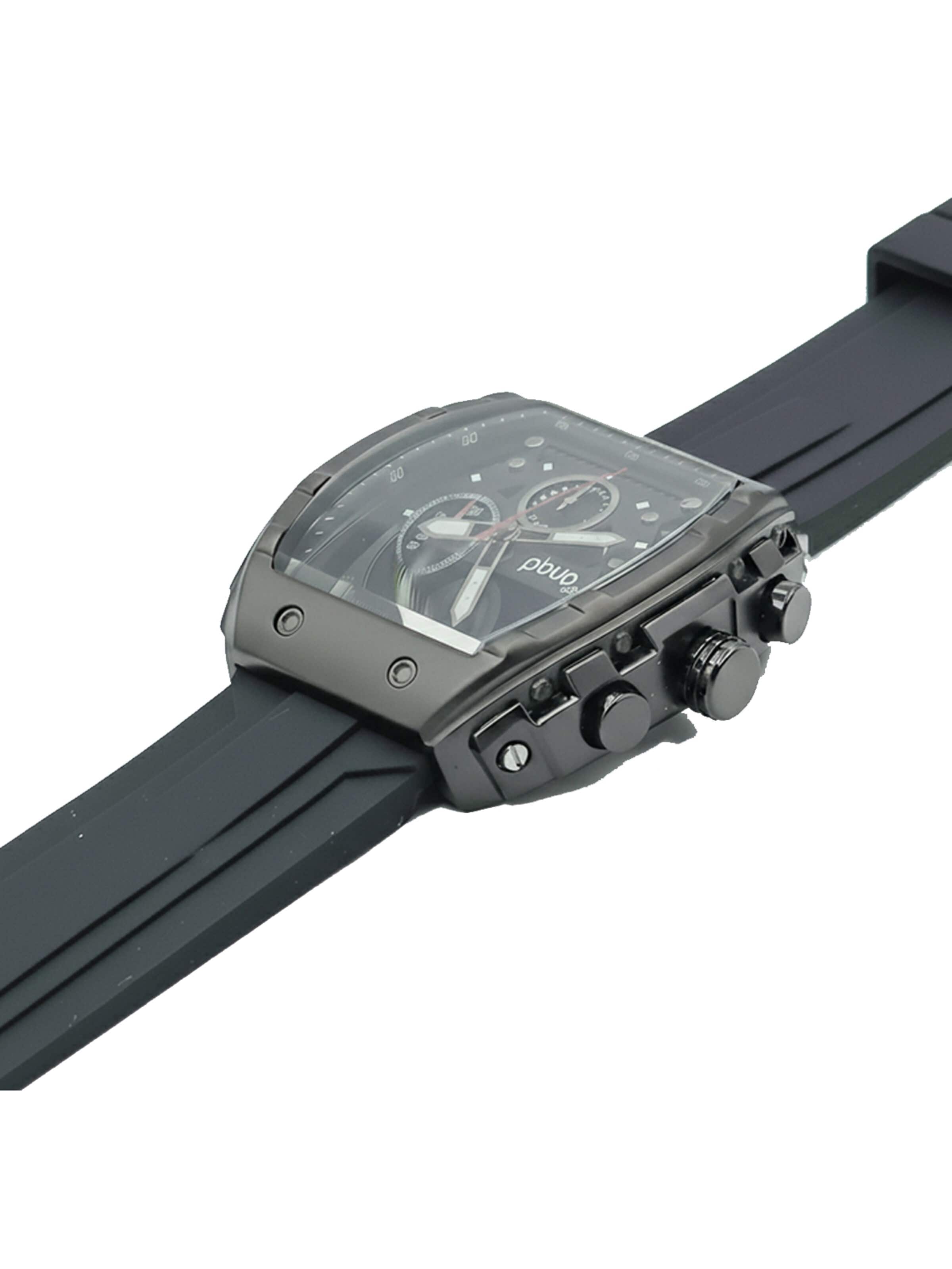 PBLIQ Analoog horloge 'PBLIQ Luxe Chronograaf Herenhorloge' in Zwart