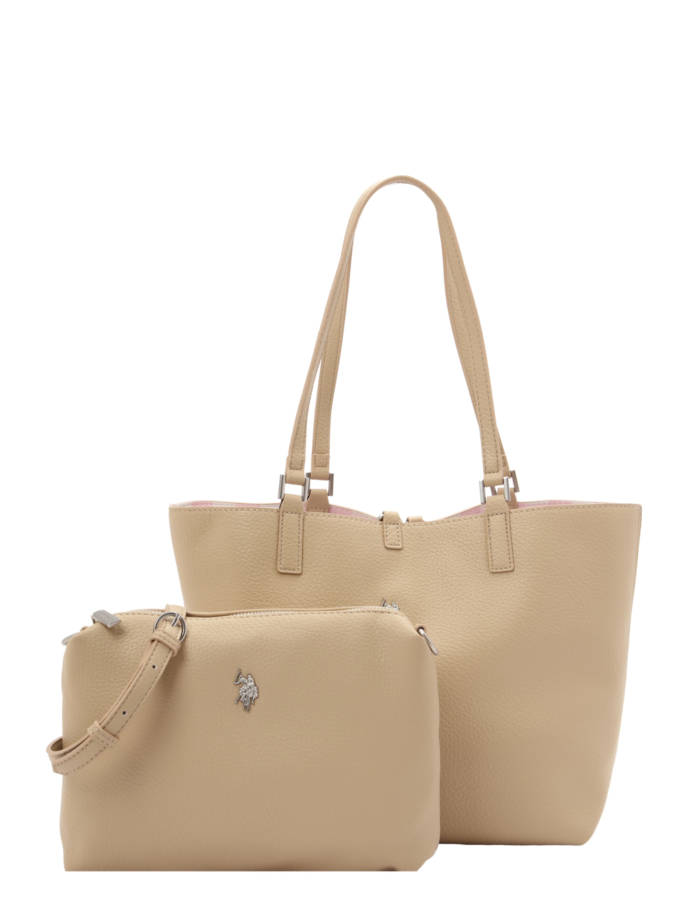 U.S. POLO ASSN. - Shopper en beige: frente