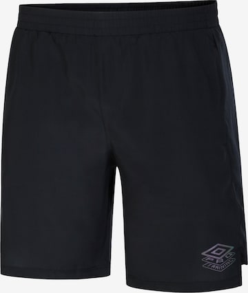 UMBRO Regular Workout Pants in Black: front