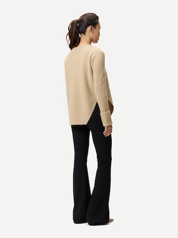 GOBI Cashmere Tröja 'Cashmere Sweater with Detachable Collar' i beige