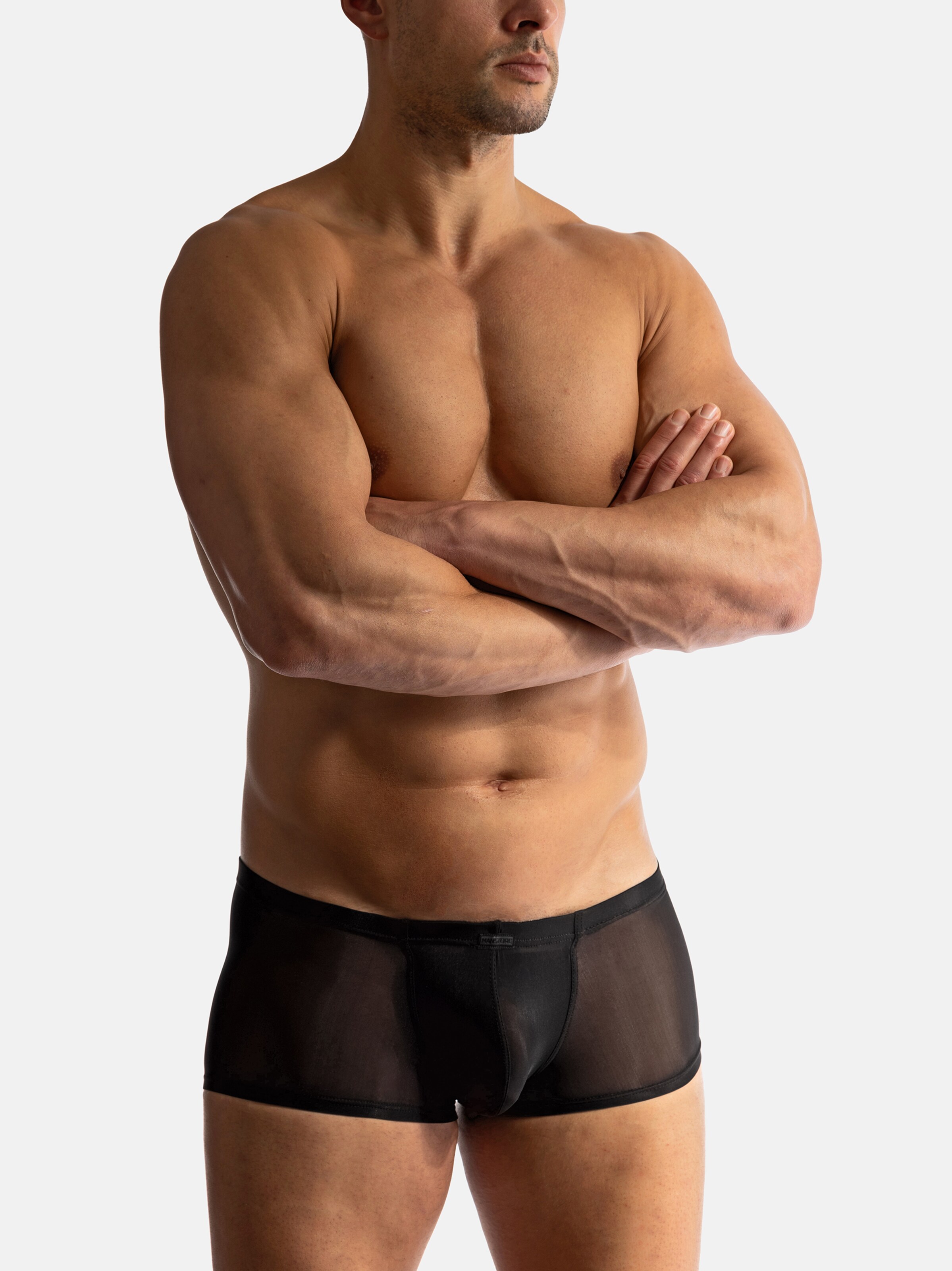 Manstore Retro Pants ' M101 Bungee Pants ' in Schwarz: Vorderseite