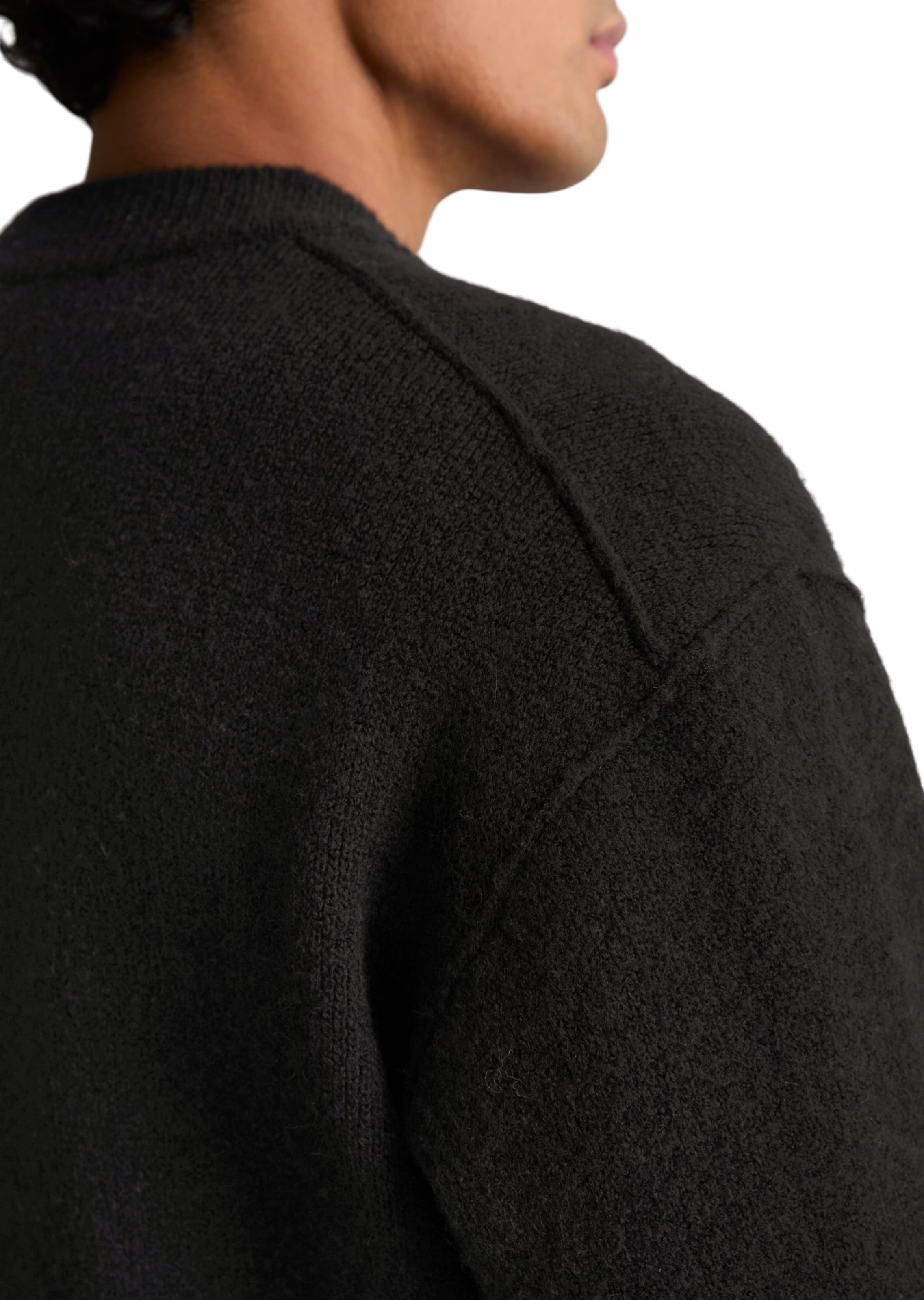 Marc O'Polo DENIM Strickjacke in Schwarz: Rückseite