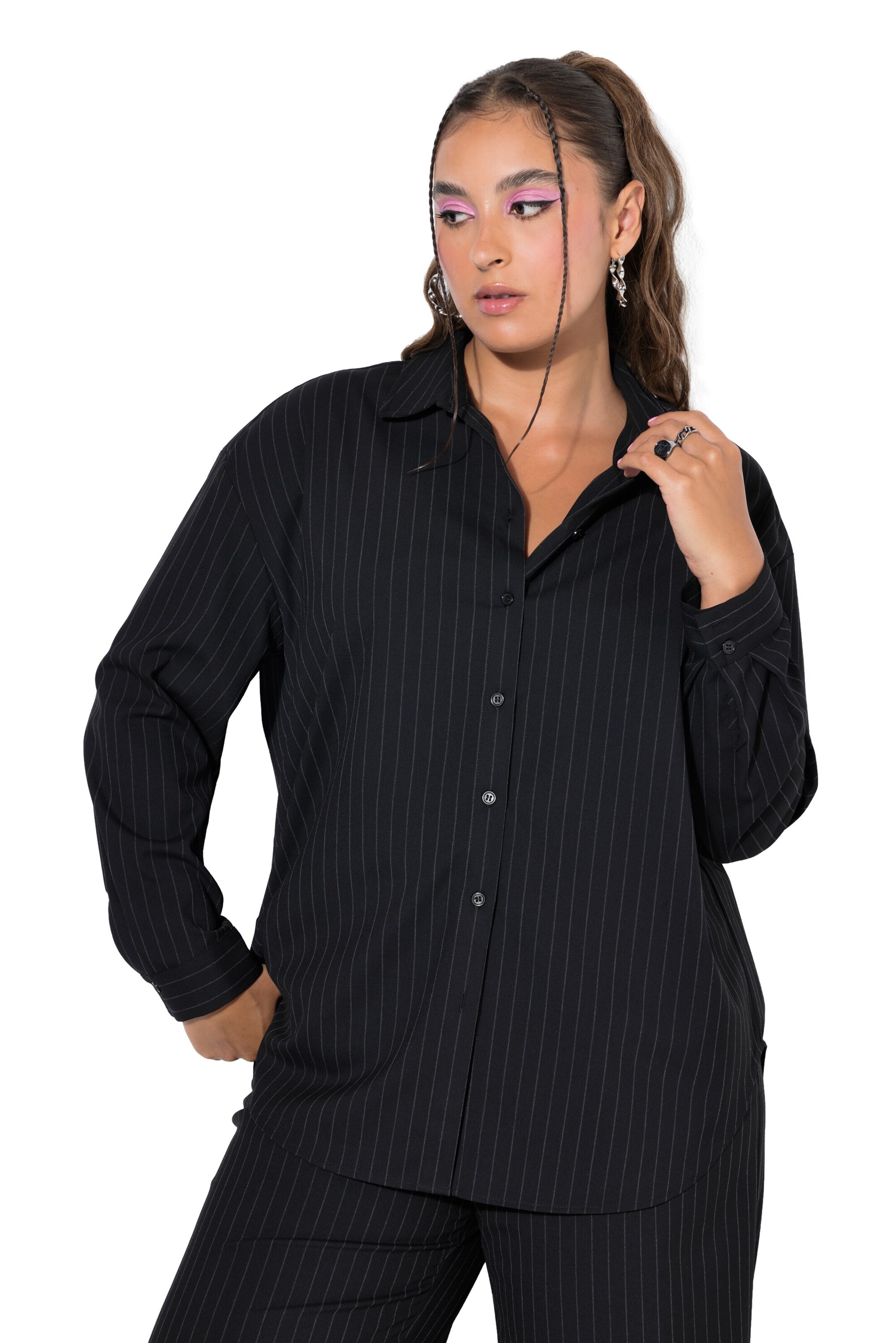 Studio Untold Bluse in Schwarz: Vorderseite