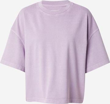 MUSTANG - Camisa oversized 'Shirley' em roxo: frente