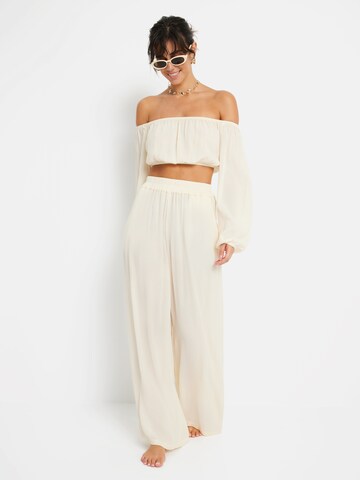 LSCN by LASCANA Wide Leg Bukser i beige