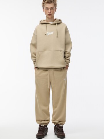Pull&Bear Tapered Broek in Beige