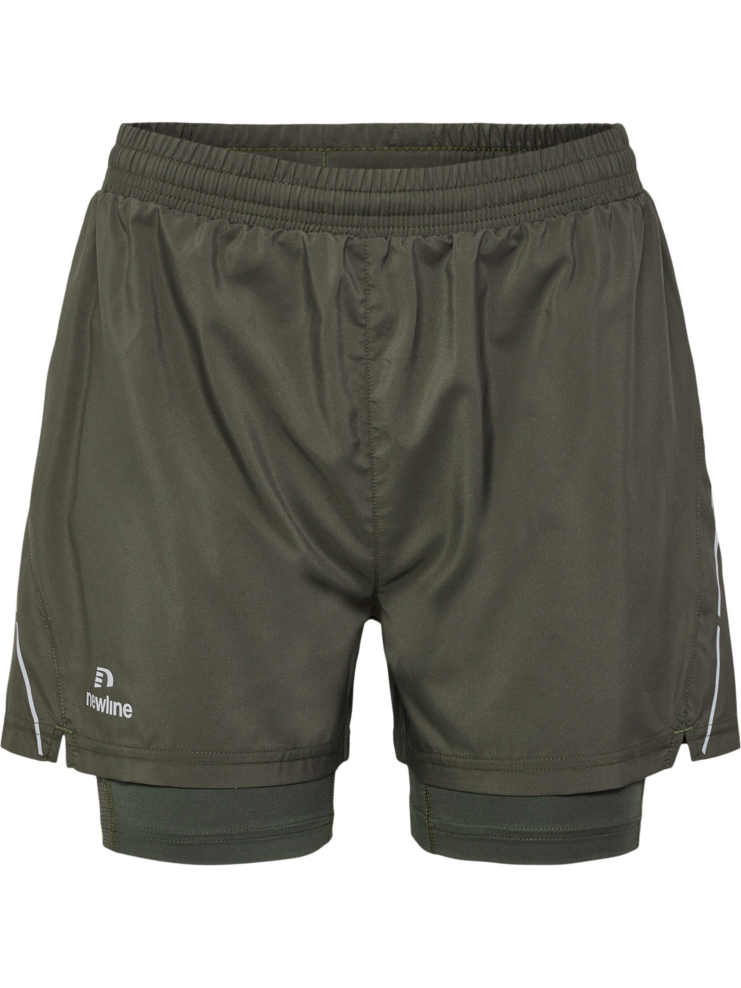 Newline Regular Sportshorts 'Pace' in Grün: Vorderseite
