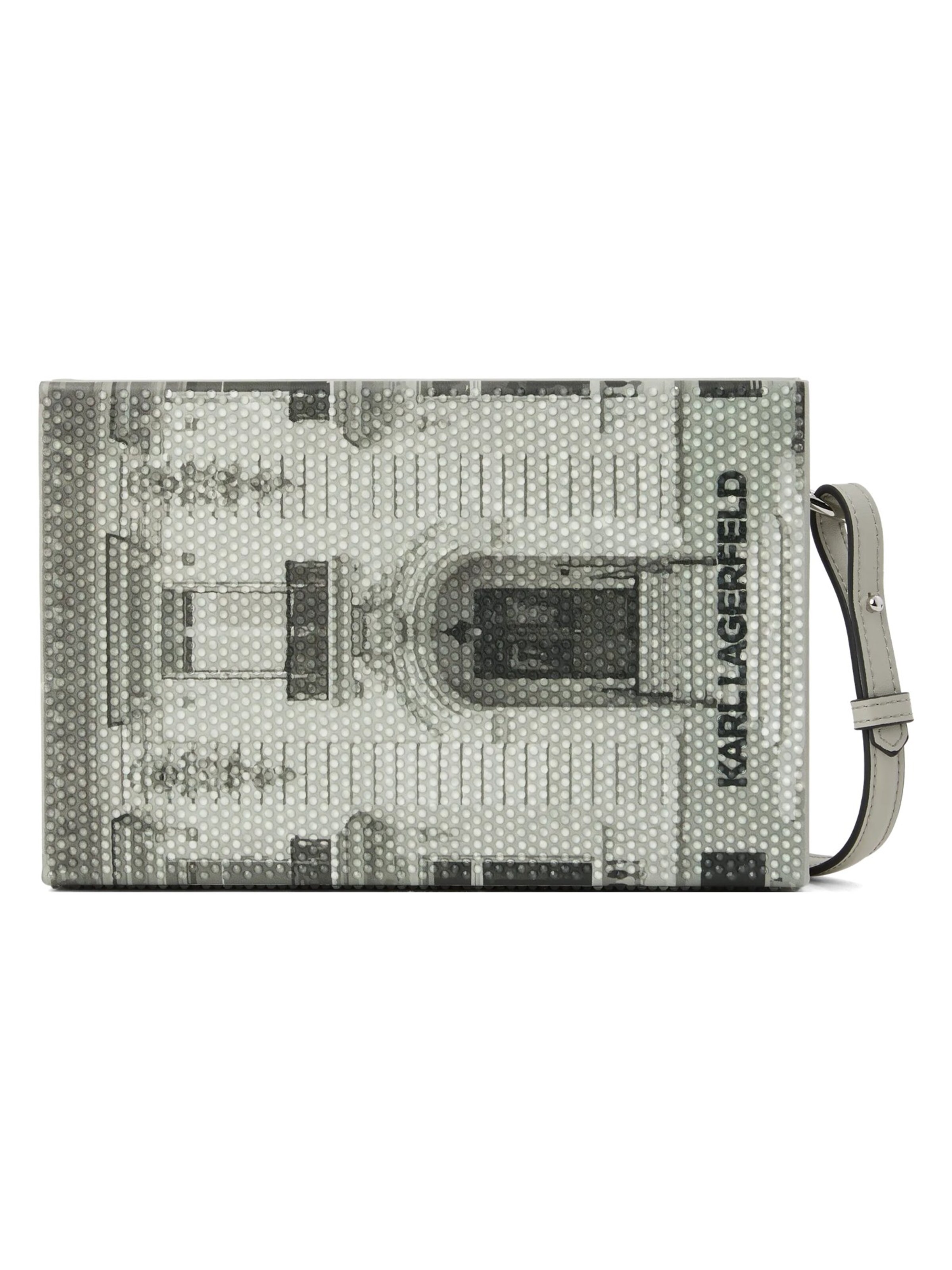 Karl Lagerfeld Pochette en One Size en gris / gris clair / noir, Vue avec produit