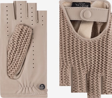 Roeckl Short finger gloves 'SORRENTO' in Beige: front