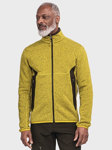 Schöffel Funktionele fleece-jas ' Hiking CIRC Fleece Jk Style Yew MNS ' in Geel: voorkant