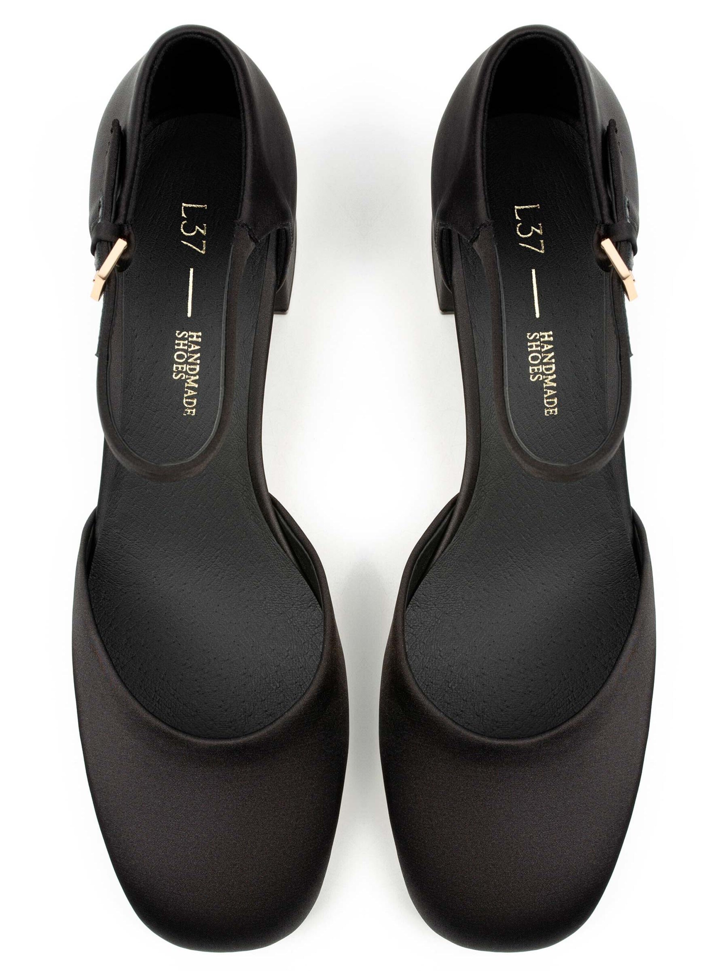 L37 HANDMADE SHOESCipele s potpeticom 'LOVE AT FIRST SIGHT' - crna boja