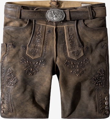 STOCKERPOINT Klederdracht broek 'Artur' in Bruin: voorkant