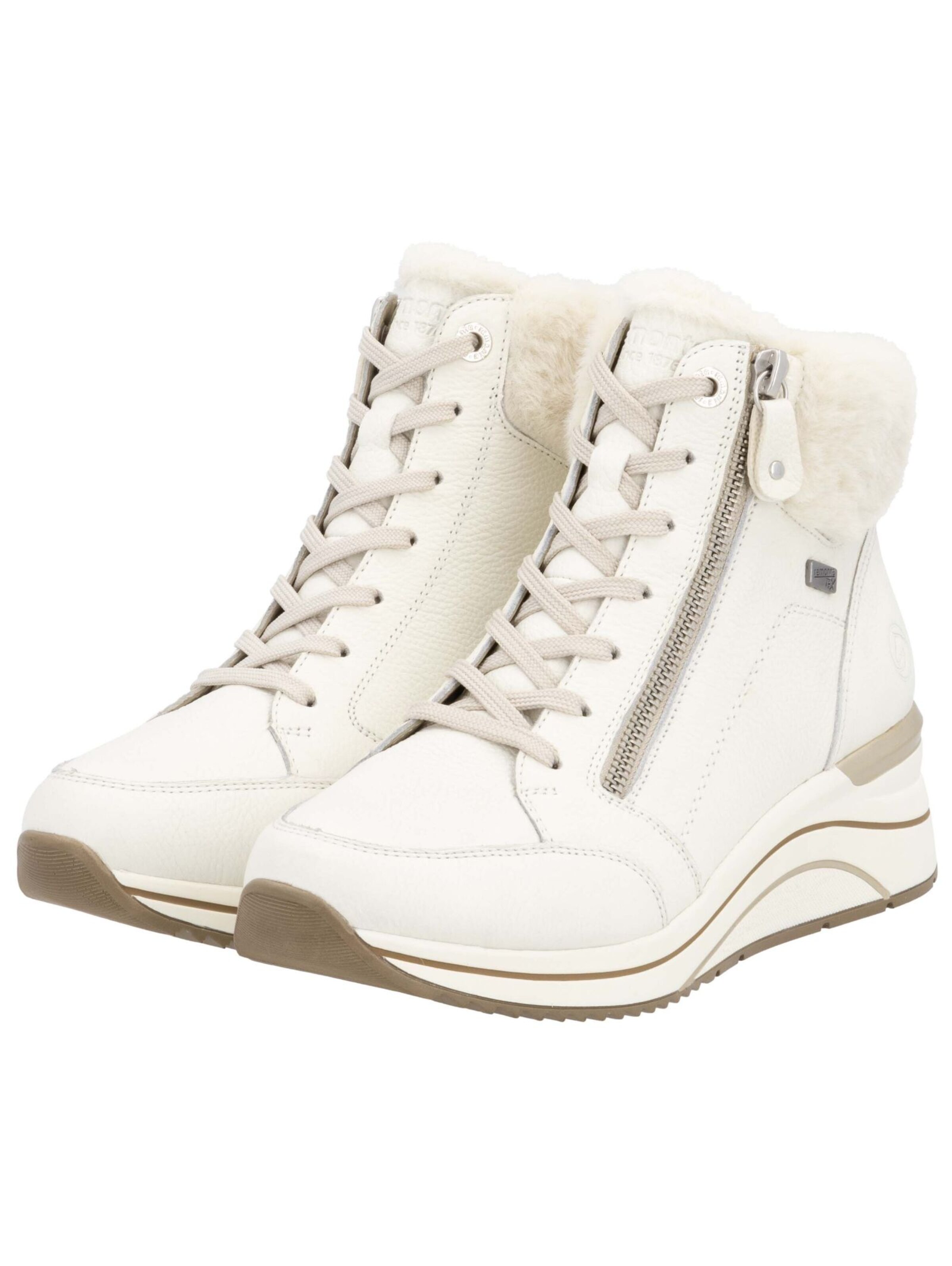 REMONTE Ботинки на шнуровке в Белый