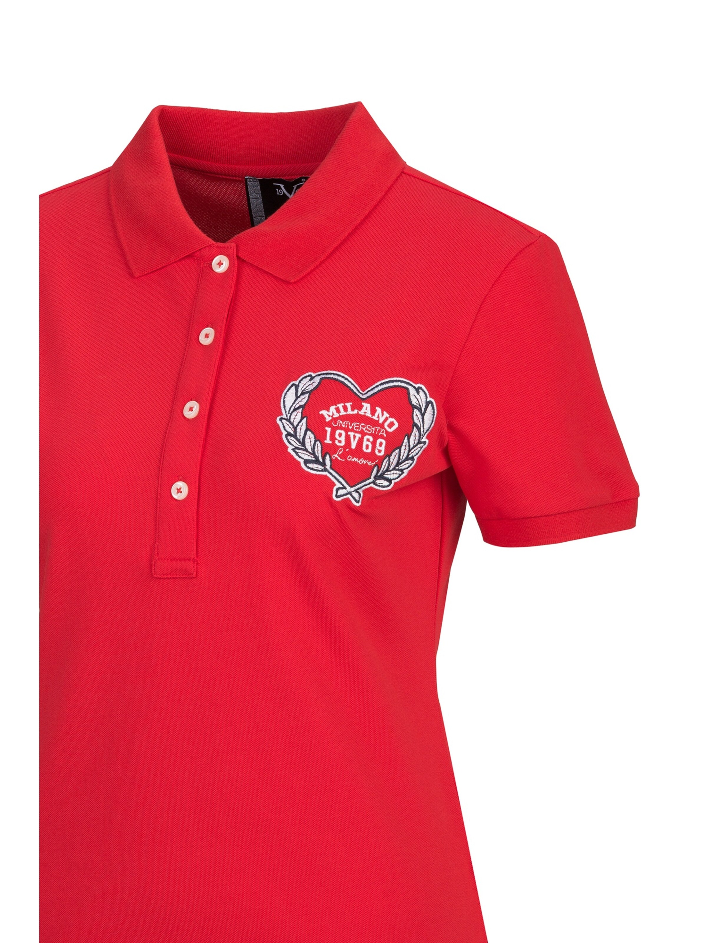 19V69 ITALIA Shirt 'Bibi College' in Red