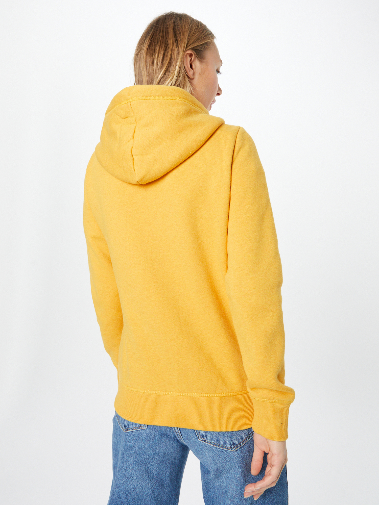 Plus size Kobiety Superdry Bluza rozpinana w kolorze Żółtym 