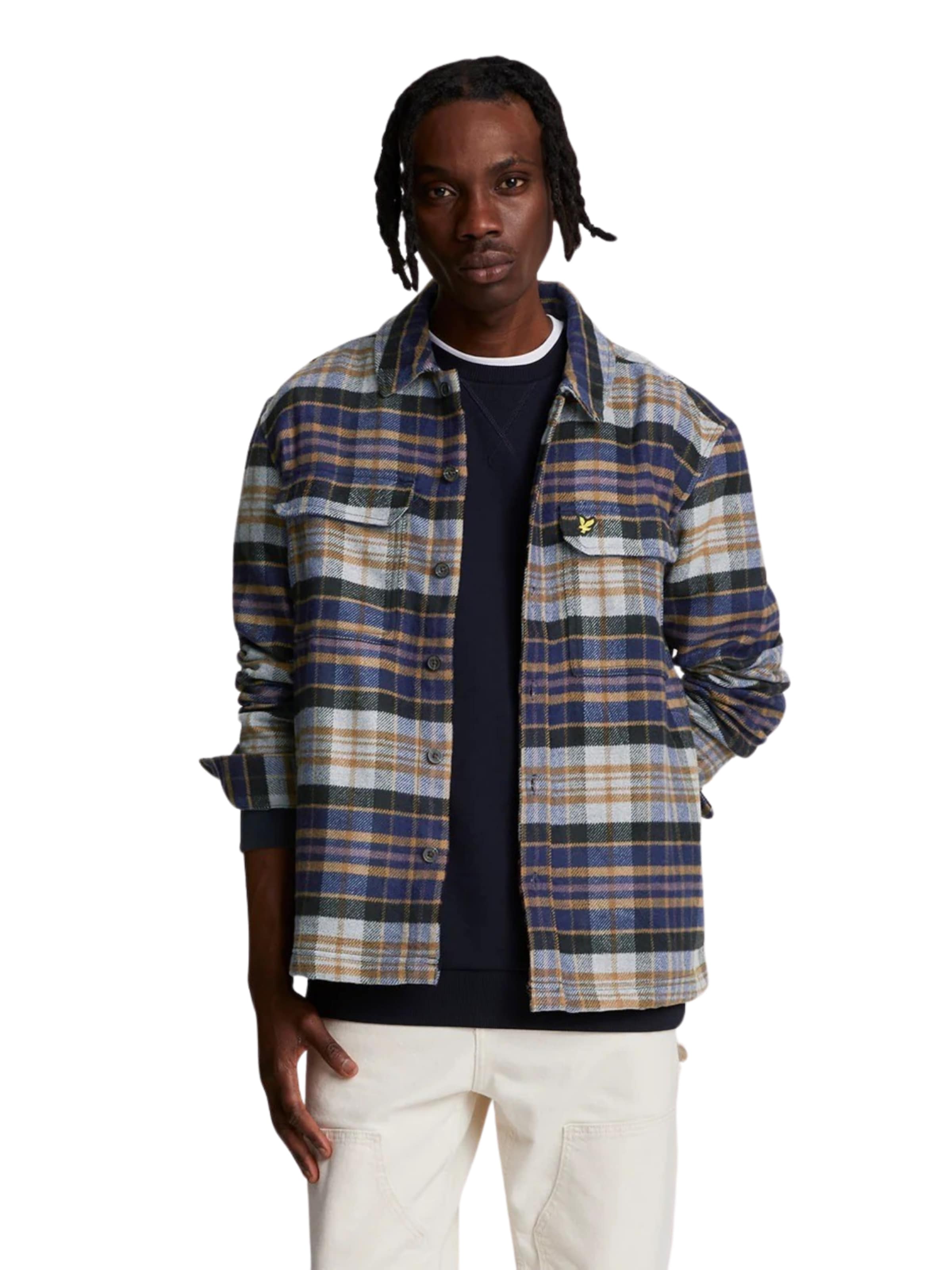 Coupe regular Chemise Lyle & Scott en bleu : devant