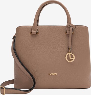 L.CREDI Handbag 'Maxima' in Brown: front