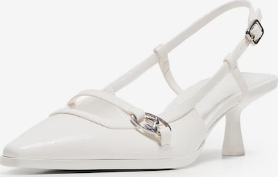 Pumps Bershka pe alb, Vizualizare produs