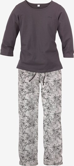 s.Oliver Pyjama en beige / gris basalte, Vue avec produit