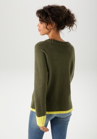 Aniston CASUAL Pullover in Grün