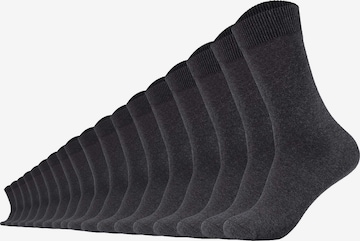 camano Socken in Grau: Vorderseite