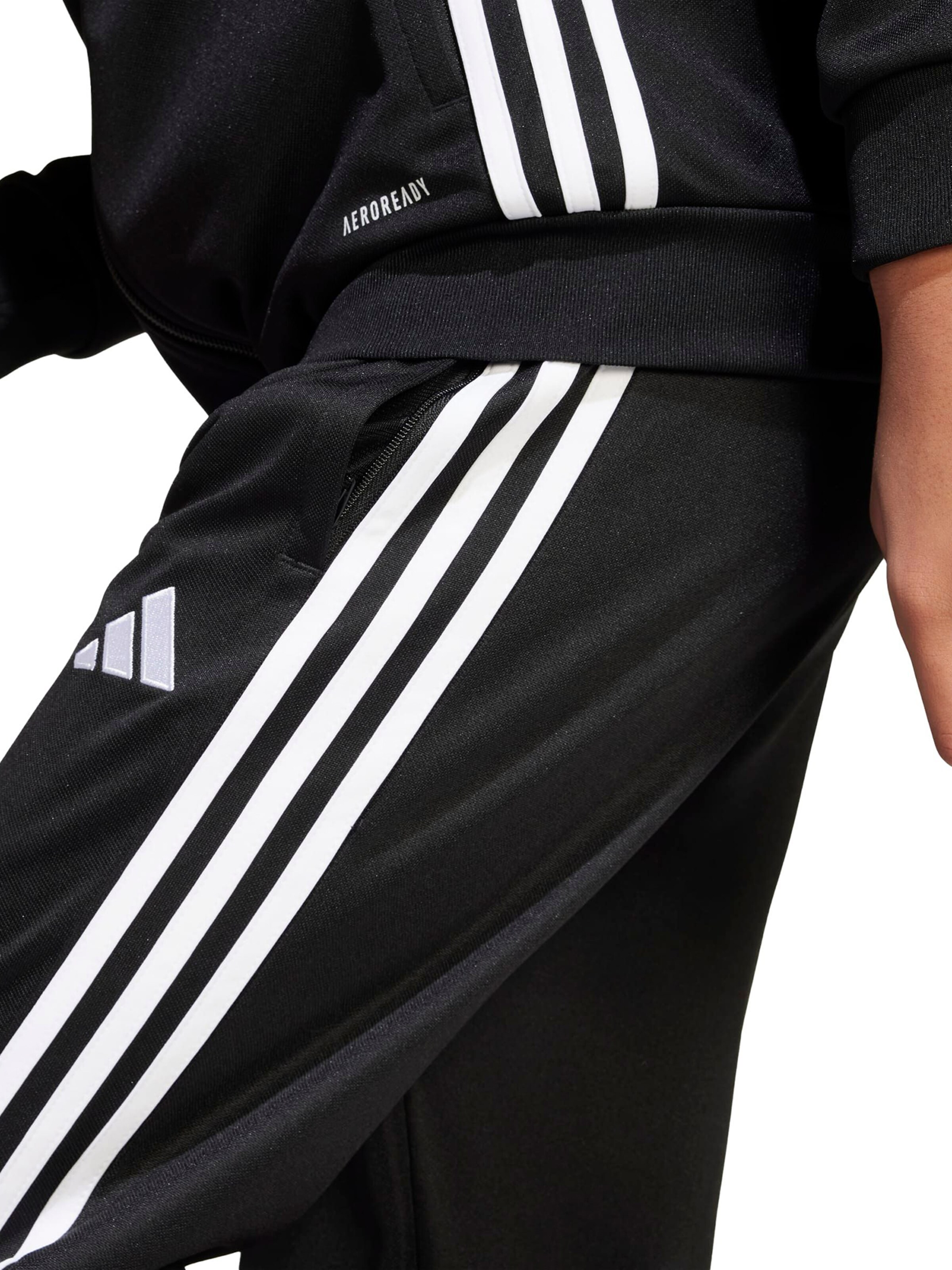 ADIDAS PERFORMANCE Tapered Sportbroek 'Tiro 25 Essentials' in Zwart