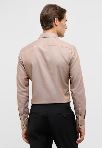 ETERNA Slim fit Business shirt in Brown