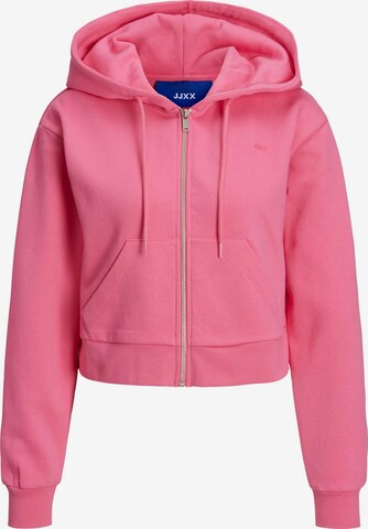 JJXX - Sudadera con cremallera 'Abbie' en rosa: frente