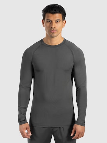 Smilodox Shirt ' Zeyn ' in Grijs: voorkant