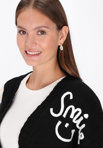 Cardigan swirly en noir