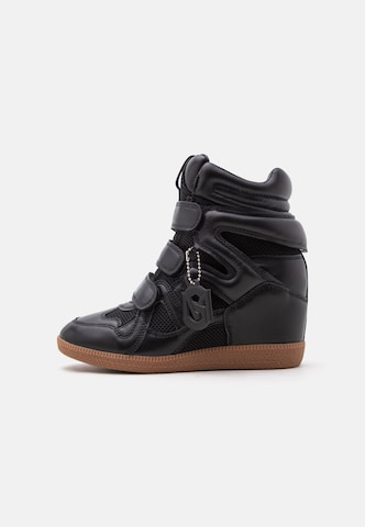 STEVE MADDEN Sneakers hoog 'Mavis' in Zwart: voorkant
