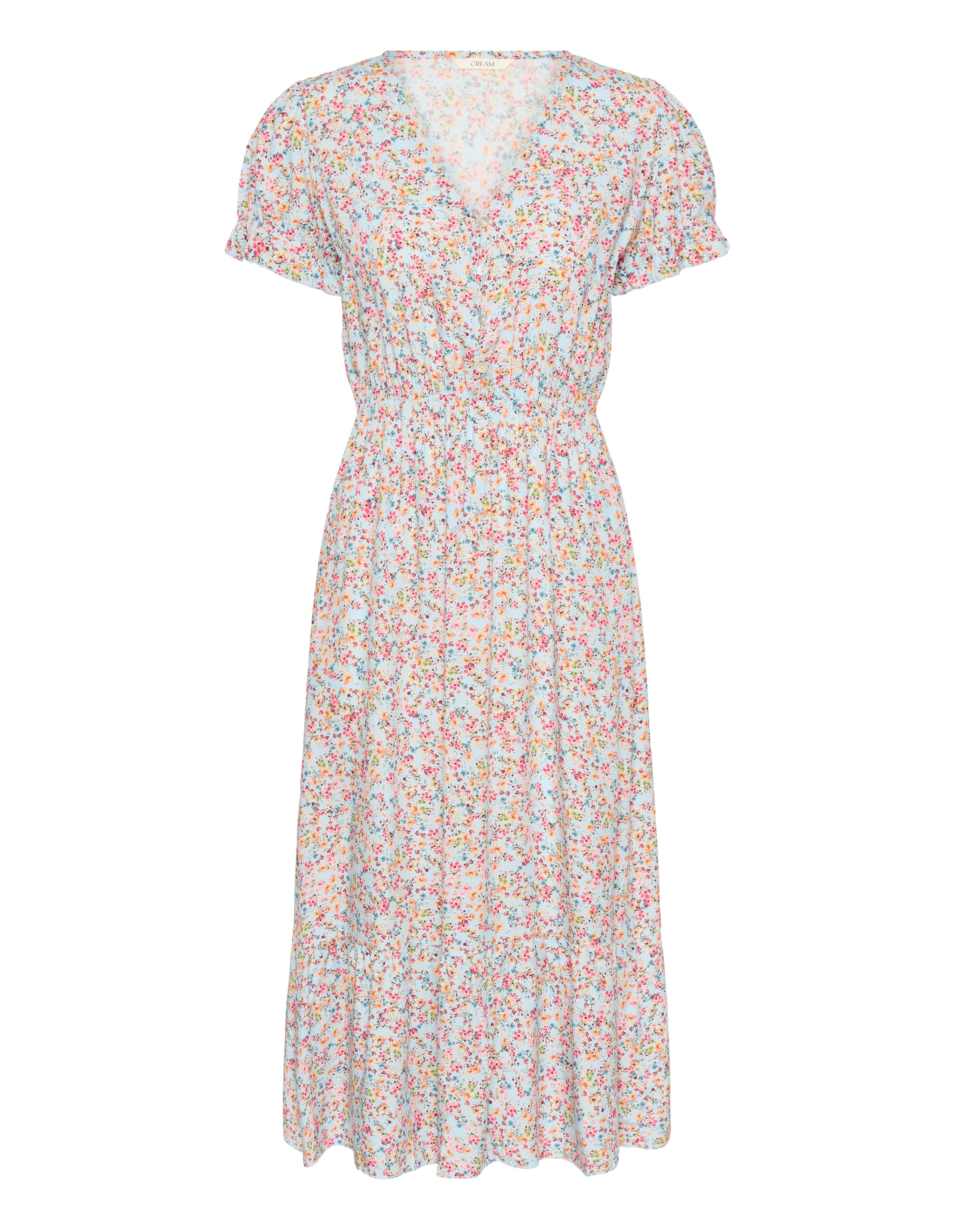 Cream Kjole 'Lina' i blå: forside