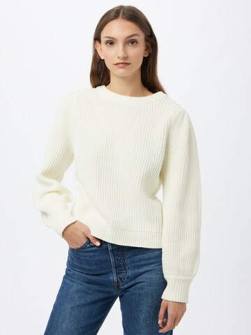 Pullover di mbym in beige: frontale