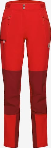 MAMMUT Outdoor Pants in Red: front